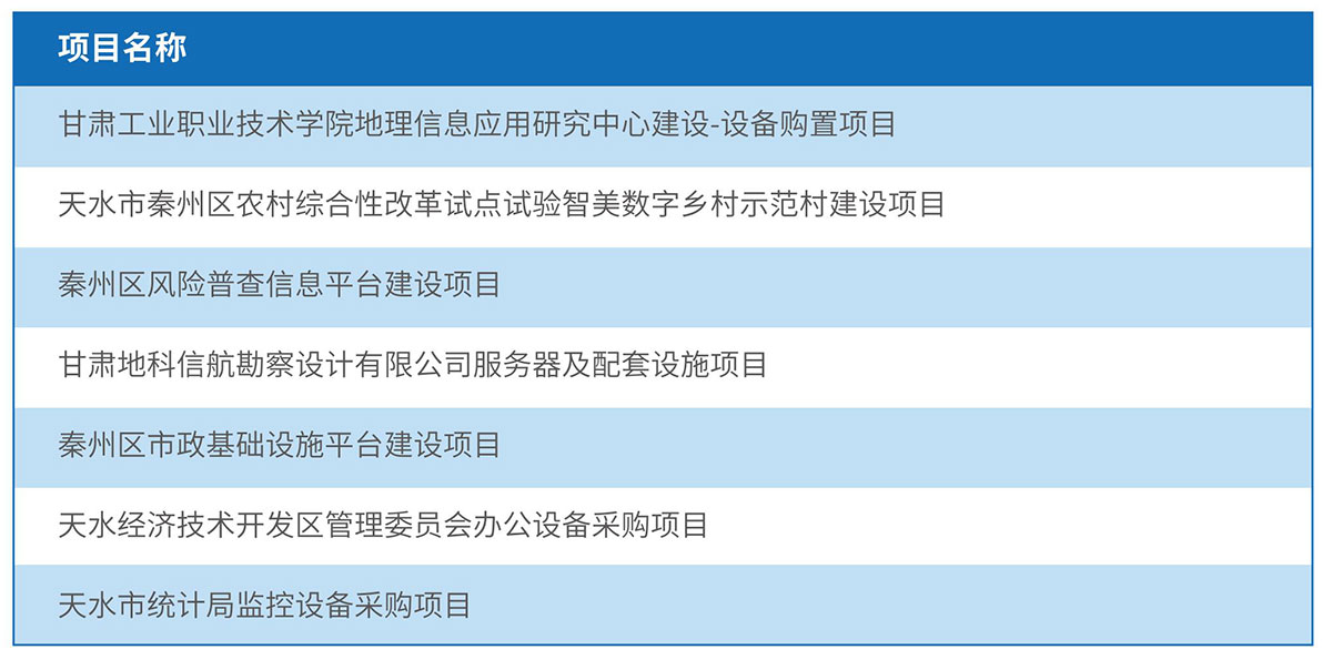 中維子公司項(xiàng)目業(yè)績(jī)